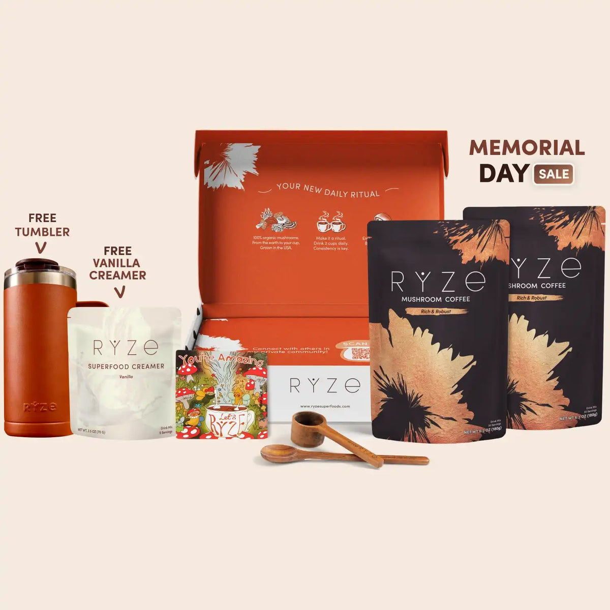Mushroom Coffee Dark Roast Starter Kit (60 servings)